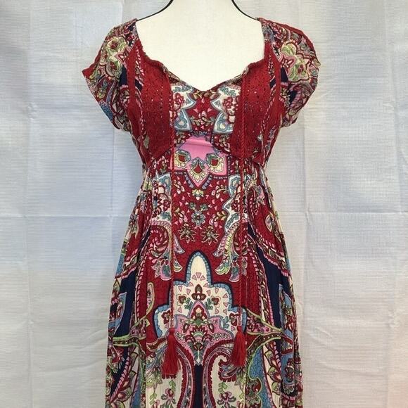 Vibrant Bila Patchwork & Floral Dress - Size Small - Picture 2 of 11